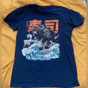 Small Blue Sushi Dragon T-Shirt